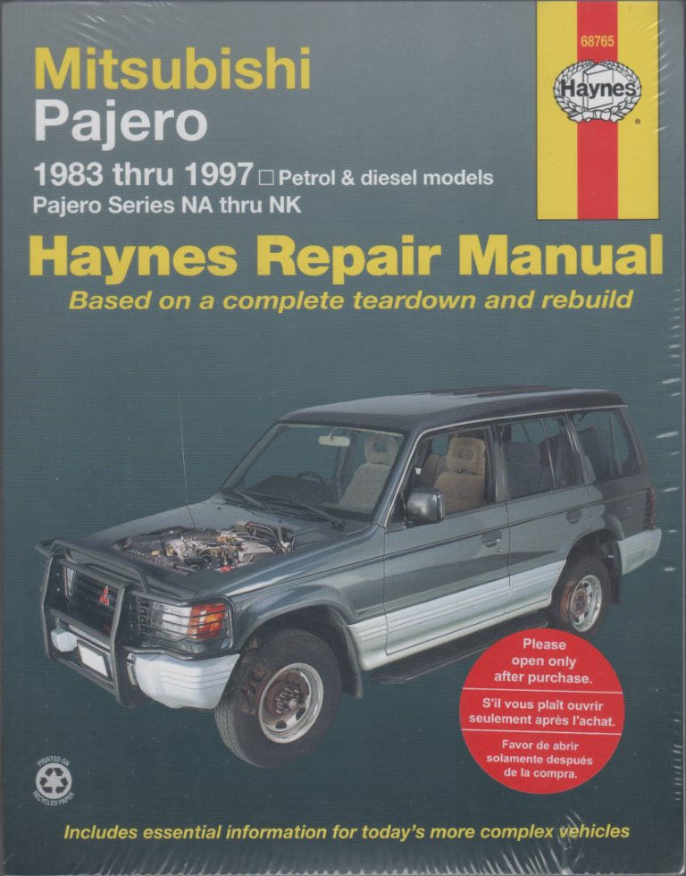 Mitsubishi Pajero NA - NK repair manual 1983-1997